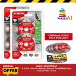 Diablo 4-1/2 In Turbo Rim Masonry Diamond Cut Off Blade Value 2-PACK= 4DISC. Fixed Price $31.97.