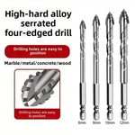 4PCS Carbide Drill Bit Set Four-blade For Tile Ceramic Glass Marble Concrete. Fixed Price $9.48.