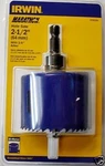 Irwin 373212A 2-1/2 Bi-metal Hole Saws With Arbor. Fixed Price $8.00.