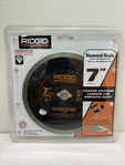 New CT70CP Ridgid Continuous Rim 7" Diamond Blade. Fixed Price $19.99.