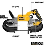 Dewalt 20V Max* Portable Band Saw, Deep Cut, Tool Only (DCS374B) New Open Box. Fixed Price $344.50.