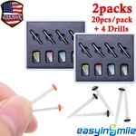 2PKS Dental Lab Endo Fiber Post Glass Quartz Teeth Restorative 1.0/1.2/1.4/1.6MM. Fixed Price $26.00.