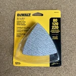 Dewalt Dwasptri 3-3/4" X H&l Assorted Grits Sanding Paper 12 Pcs. Fixed Price $10.93.