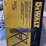 Dewalt Wet Tile Saw Stand 3.25"X26.5"X35.5" Foldable+metal Construction Black. Fixed Price $30.00.