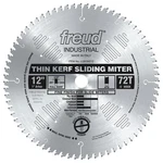 Freud 12 In. X 72T Thin Kerf Sliding Compound Miter Saw Blade. Fixed Price $79.99.
