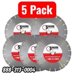 14" Gp Segmented Diamond Saw Blades (5PK) For Concrete Masonry + Free Shipping. Fixed Price $173.99.