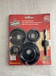 Vermont American 18398 5 Piece Carbon Hole Saw Set 1-1/4 To 2-1/8. Fixed Price $27.75.