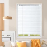 Auriloft No Tools Drill Cordless Mini Blinds 45" Wx 64" H, 1" L-shaped Blades. Fixed Price $95.39.