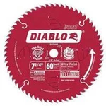 Freud D0760A Diablo 7-1/4" X 60-TOOTH Ultra Fine Finishing Circular Saw Blade. Fixed Price $17.99.