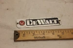 Dewalt Mbf Radial Arm Saw Ras Amf Metal Tag Badge Logo. Fixed Price $15.00.