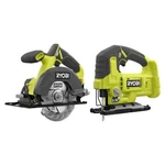 Ryobi One+ 18V Cordless 2-TOOL Combo Kit W/ 5-1/2 In. Circular Saw & Jig. Fixed Price $124.95.
