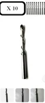 10 Pack 3/16 Drywall Cut Bits Router Pilloted Down Rotozip. Fixed Price $28.00.