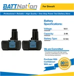 2X 18V 2AH Xrp Li-ion Battery For Dewalt DC9182, DC9181, DC9180. Fixed Price $80.46.