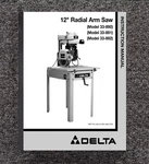 33-891 Radial Arm Saw Instruction Manual Delta # 33-890, & 33-892. Fixed Price $14.97.