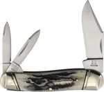 Rough Ryder Black Stag Bone 3-BLADE Stainless Clip Pen Lifetime Warranty. Fixed Price $28.76.