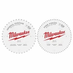 Milwaukee 48-40-1036 10IN 40T + 60T 2-PACK Circular Saw Wood Blades. Fixed Price $74.58.