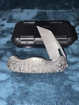Jason Stout Custom Wharcliffe Blade Carbon Fiber Scales Titanium Liners.. Fixed Price $650.00.