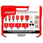 New Freud Diablo DHS16SEL 7/8" 4-1/2" Electrician Bi-metal Hole Saw Set 16PC. Fixed Price $146.06.