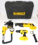 Dewalt 18 Volt 5 Piece Tool + Hard Case / Drill Saw Light Charger DW4KIT-2. Fixed Price $89.97.