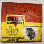Vintage Delta Milwaukee Molding Cutterhead And Knife Set 34 821 Original Box. Fixed Price $20.00.