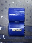 (2) Irwin Bi-metal Hole 1-11/16 43MM 373111BX Two Saws. Fixed Price $22.75.
