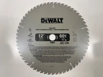 Dewalt DW3126 12" 60 Tooth Atb Crosscutting Miter Saw Blade. Fixed Price $29.95.