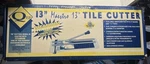 Qep 13 Tile Cutter 7/8 Cutting Wheel Adjustable Measuring Gauge Used With Box. Fixed Price $21.00.