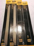 4PC Stanley Carbite Grit Hacksaw Blades 15-410. Fixed Price $27.99.