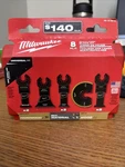 Milwaukee 48-10-9212 Piece Multi-tool Blade Kit Open-lok Anchor Universal Fit. Fixed Price $39.95.