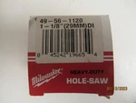Milwaukee 49-56-1120 Hole Saw, Bi-metal, Size 1- 1/8. Fixed Price $9.99.