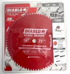 New (D1472CF) Diablo 14"X 72-TEETH Steel Demon Cermet Ii Saw Blade. Fixed Price $89.00.