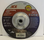 New Ace 7" Diameter 1/4" Thickness 5/8-11" Hole Metal Grinding Wheel 2080968. Fixed Price $7.49.