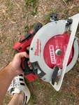 Milwaukee M18 Brushless Circular Saw Red (2731-20) With 5.0 Amp Hour Battery. Fixed Price $225.00.