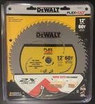 Dewalt DWAFV31260 Flexvolt 12" Tooth Carbide Saw Blade. Fixed Price $34.95.