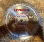 Lenox 21886 10" Tooth Steel Cutting Saw Blade Titanium Carbide Tipped. Fixed Price $19.95.