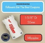 Milwaukee 1-3/8" Or Hole Dozer Bi-metal Saw 49-56-9615. Fixed Price $12.94.