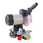 Electric Chainsaw Blade Sharpener Grinder Bench Adjustable Angle 110V. Fixed Price $151.05.