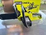 Ryobi P546 18 Volt 10 In. Battery Powered Chainsaw With And Charger. Fixed Price $145.00.