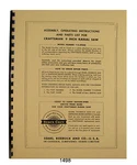 Sears Craftsman 113.29350 Radial Arm Saw Op And Parts List Manual #1498. Fixed Price $17.50.