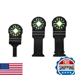 Flex 3-PC Oscillating Tool Plunge Cut Set: Wood, Nails, Metal Blades Starlock. Fixed Price $74.64.