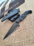 Stroup Knives Mini Fixed Knife 3" 1095HC Steel Full Tang Blade Black G10 Handle. Fixed Price $174.59.
