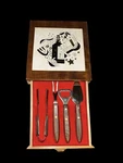 Vintage Fred Roberts Company Mcm Ceramic Tile Bartenders Box W/drawer & Tools. Fixed Price $28.00.