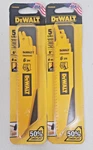 Dewalt Reciprocating Saw 6TPI 6" DWAR6066 New 5 Pk Lot Of 2 (10 Blades). Fixed Price $15.99.