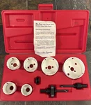 Blue Point Snapon LHS608 Hole Saw Set New Old Stock. Fixed Price $125.00.