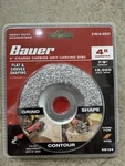 Bauer 4" Coarse Carbide Grit Carving Disc With 7/8" Arbor #58126. Fixed Price $19.49.