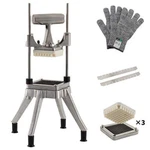 Vegetable Dicer, 1/2" +1/4" +3/8" Stainless Steel Blade, Quick Chopper. Fixed Price $451.34.