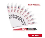 Milwaukee 9 In. 5 Tpi Ax Sawzall Blade Set 10PK + Nitrus 1PK Usa. Fixed Price $45.95.
