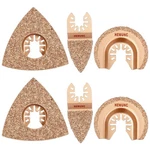 6PCS Universal Carbide Oscillating Saw Blades, Hemunc Mixed Multitool. Fixed Price $34.73.