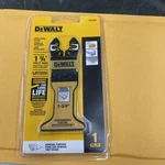 Dewalt Oscillating Tool Blade For Wood With Nails, Wide, Titanium Nitride Coated. Fixed Price $11.89.