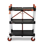 Folding Jobsite Cart Shelf Heavy Duty 300LB Capacity Crescent F3SCBL. Fixed Price $439.99.
